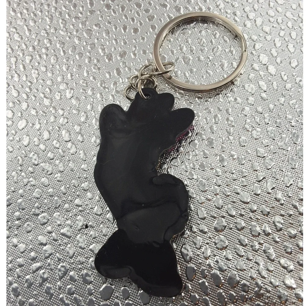 Disney Daisy‎ Duck Keychain Set of 2 | Purple & Pink Rubber Bag Charms